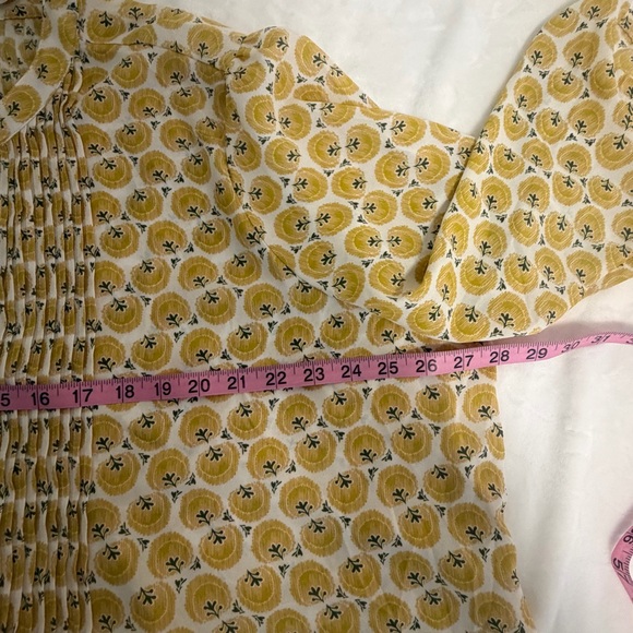 Melissa McCarthy Boho Floral Pintuck Tunic Top 2X Cottagecore Feminine Coastal - Picture 9 of 11